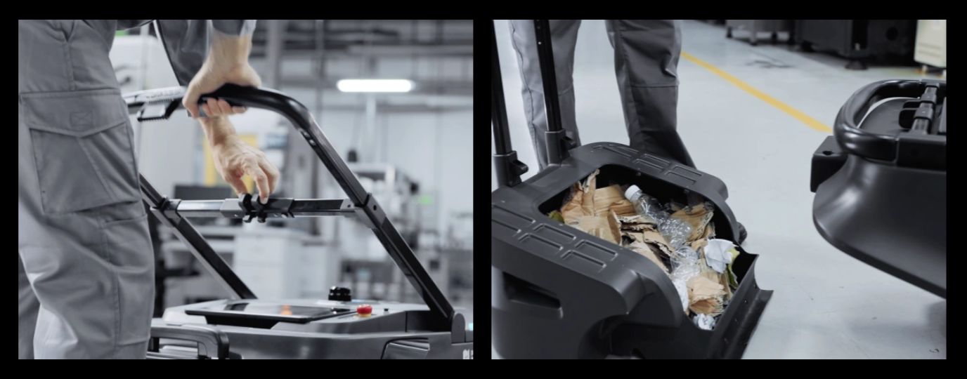 PUDU MT1 ergonomic user-friendly design