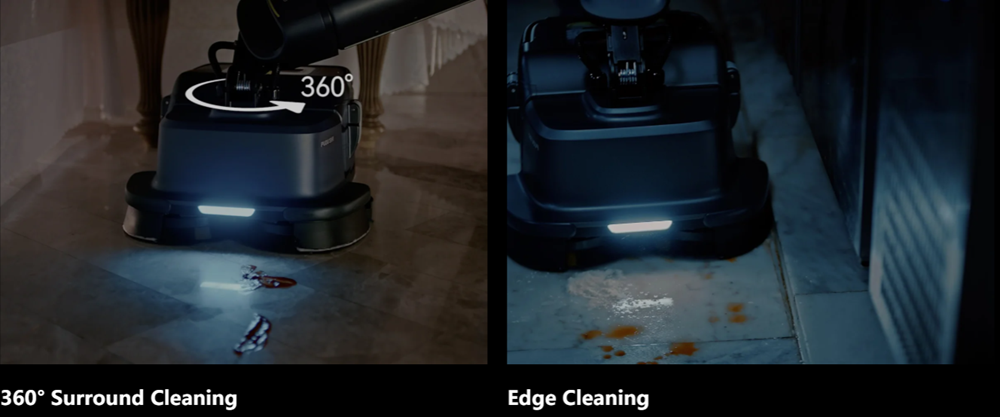 PUDU SH1 cleaning features